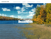Tablet Screenshot of lakesideinnwavessalon.com